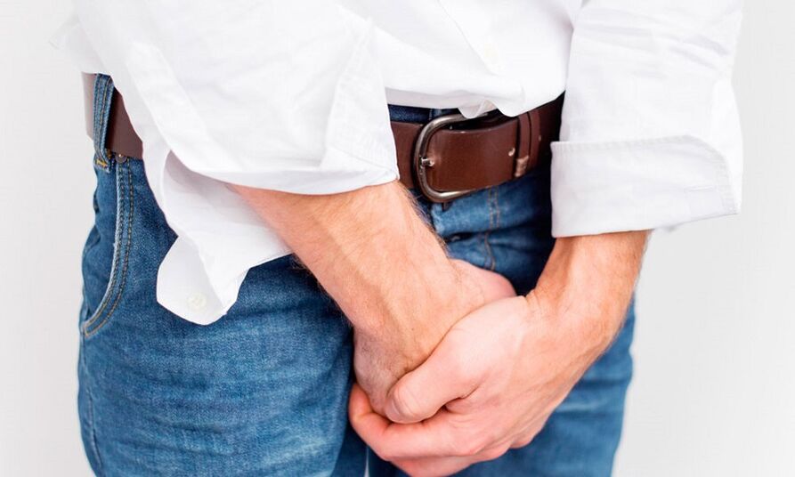 Dor na ingle con prostatite